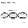 Kosmetyki bdsm bondage mannen penis ringen metalen jąder lock brancard trainraging volwassen cockring voor get lager ring sexy speelgoed