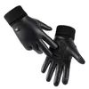 Ski Gloves Leather Winter Men Women Warm Thermal Fleece Touchscreen Waterproof Outdoor Run Snow Motorcycle Riding L221017