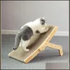 猫家具スクラッカー木製猫スクレーパーデタッチ可能なラウンジベッド3 in 1スクラッチポスト猫トレーニング粉砕爪DH9HJ