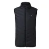 Men's Vests Men's Heating Vest Puffer USB Sleeveless Jacket Men Winter Electric Heated Waistcoat Down Coat Techwear