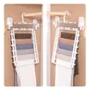 Hangers & Racks NWE Pant Rack Hanger For Clothes Organizer Multifunction Shelves Closet Storage StainlessSteel Magic Trouser