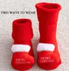 Kinderkinderen sokken voor meisjes jongens niet-slip print katoenen peuter baby kerstsokken voor pasgeborenen baby korte kleding