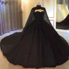 Rode baljurk trouwjurken met wrap sweetheart kanten kristal kralengewaad de mariiee op maat gemaakte Arabische bruidsjurk 2022 Vestidos noiva mariage