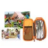 Bolsas de armazenamento acampamento multifuncional portátil Organizer Bag de talheres de bolsa de mesa de mesa