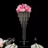 décor Acrylique Cristal vases De Mariage Route Plomb Table Fleur Stand Chandelier Pièce Maîtresse Événement Fête De Mariage Décoration Fournitures imake438