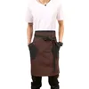 Tablier japonais unisexe taille Denim Barista Vintage Half Cooking s Men Pinafore 220507