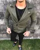 Men's Jackets 2018 Autumn Stylish Men Pea Coat Warm Suede Leather Blend Motor Biker Jacket Zipper Outwear Crop Tops Plus Size M-2xl