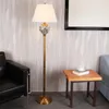 Floor Lamps Chinese Country Hand Painted Ceramic Fabric Led E27 Lamp For Living Room Bedroom Study Deco H 160cm 2181