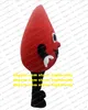 Red Drop of blood Mascot Costume Adult Cartoon Character Outfit Suit COSPLY Role-play Halloween All Hallows CX037