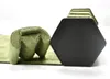 Titta p￥ l￥dor Black Green 3 Slot Pu Leather Portable Organize Case Organizer f￶r m￤n och kvinnor med sammet till skydds￥tg￤rder