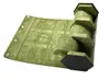 Boîtes de montre Black Green 3 Slot PU Leather Portable Organize Case Organizer pour hommes et femmes avec velours à la protection-watch Roll