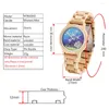 Wristwatches Ladies Full Wood Quartz Watch Luminous Grass Dial Watches For Women Minimalist Wooden Band Wristwatch Clocks Gifts Fold Buckle