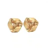 Backs oorbellen Geometrische Twisted Clip Simple Ear No Hole Metal Jewelry Gold Color Ear Cuffs For Women Orecchini Bijoux Femme