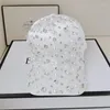 Caps de bola Mulher garota Rhinestone Pearl Baseball Hat White Pink Snapback Cap Moda 2022 Spring Sunhat Cool Alta qualidade