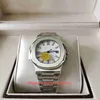 U1F Factory Mens Watch Mais vendido 40,5 mm 5711/1A-018 001 Relógios de designer de aço inoxidável transparente CAL.324SC Movimento Mecânico Automático Relógios de pulso masculinos