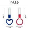 Interior Decorations 10pcs Car Decoration Pull Ring Love Handle Modified Heart-Shaped Tail Front Pendant