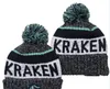 Avalanche Beanie Nordamerikansk hockeybolllag Sidan Patch Winter Wool Sport Knit Hat Skull Caps A1