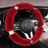 Steering Wheel Covers Motocovers Car Protective Anti-Slip Suede Cover Universal Warm Pink 38CM