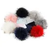 Geebro Nouveau-né Coton Doux 15 cm Véritable Fourrure Pompon Bonnets Chapeaux Pour Bébé Garçons Filles Automne Hiver Enfants Nourrissons Enfant Bébé Chapeaux T221020