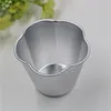 7cm Diameter Five-petaled Flower Shape Aluminium Alloy Tart Cake Mold Cupcake Mould Jelly Pudding Cup Bakery Tools 0616