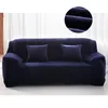 Cober de sofá de pelúcia cor de cor de cor de espessura esticada para sala de estar de animais de estimação Cadeira de almofada 1pc 220513