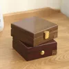 ジュエリーポーチサンセットアツアハートポータブル豪華な木製小さなボックスオーガナイザートラベルウッドベルベットジュエリーリングネックレスストレージディスプレイケース