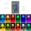 E27 E14 SMART CONTROL LAMPLALBS 16Color Byte Magic Bulb LED RGB Dimble Light Controls Spotlight med 24 nyckel Remote Control D1.5