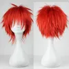 New Popular synthetic cosplay Black basketball COS Red Short Hair Wig