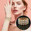 Stage Wear Femmes Danse Du Ventre Strass Bracelet Oriental Bellydance Bijoux Aarmband Accessoires Streching Bangle Bras Manchette