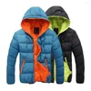 Men's Down Stylish Winter Coat All Match Hooded Casual Men Jacket