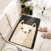 Cartoon Animal Bedroom Door Mat Non-Slip Mattor Furry Mat Rabbit Mat Söt hem badrum balkong dörröppning Hall absorberande dörrma