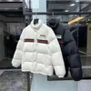 Designer masculino jaqueta para baixo casacos casacos puffer casaco de inverno com couro longo selvees outwear parkas quentes jaqueta de inverno