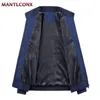 Men's Jackets MANTLCONX Winter Thick Stand Collar Parka Men Coats Casual Warm Fleece Cotton Mens Male Clothing 4XL 5XL 221020