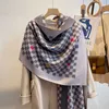 Foulards Marque Digner Épaissir Plaid Scarv Femmes Vérifié Couverture Oversize Automne Hiver Chaud Long Châles Écharpe En Cachemire avec Gland