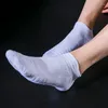 Chaussettes en tissu éponge pour hommes, courtes de sport, couleur noir, blanc, gris, course en plein air, basket-ball, Fitness, cheville, vente en gros