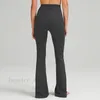 Grooves LLYoga clothes Sexy girls must wear peach hips womens flared pants high-waisted tight-fitting belly show figure sports yogas nine point pant