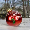60cmクリスマスボールツリーデコレーションギフトバッテリークリスマス屋外のPVCインフレータブルおもちゃのためのhristmas