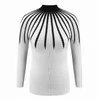 Kvinnors tröjor 2021 Autumn Winter Basic Turtleneck Sticking Long Sleeve Sweaters Women's Stripe Pullovers Fashion Minimalist Cheap Tops T221019