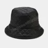 Capéu de balde de inverno Pu Lattice Solid Matte Fisherman Caps Moda Hat quente Panamá Casual Protetor solar ao ar livre Cap para mulheres