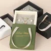 Jewelry Box Portable Drawer Paper Boxes Ring Earrings Necklace Gift Packaging Box Storage Handle Bags