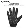 Cycling Gloves KUTOOK MTB Sports Mountain Bike Full Finger Outdoor Fishing Hiking Touch Screen Gym T221019