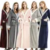 Designer Hooded Nightdress for Women Autumn/Winter Morning Gown Long Nightgown