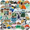 100Pcs Outdoor Hiking Camping Adventure Nature Stickers Pack Car Bike Luggage Sticker Laptop Skateboard Motor Water Bottle Decal C50-322