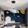 Lampade a sospensione Nordic Pianeta lampadario per bambini camera da letto barretta a sospensione del filo creativo creativo stellare cielo che vagava lampada di terra