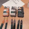 Projektant Crossbody Portfel Portfel Telefon dla iPhone'a 15 14 Pro Max Hi jakość 18 17 16 15pro 14pro 14plus 13pro 12pro 13 12 11 x xs 7 8 plus luksusowe obudowę z logo LB