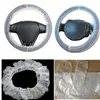 Steering Wheel Covers Universal 100 PCs Waterproof Plastic Disposable Car Cover Protective For Repair