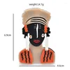 Broches Wulibaby assistant acrylique pour femmes unisexe afrique Figure fête décontracté broche cadeaux