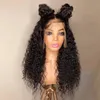 Kinky Curly Syntetyczne włosy koronkowe przednie peruki Lacefront Perruques de Cheveux Humains Wig P047