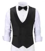 Herenvesten Casual heren zakelijk vest royaal blauw fit prom dubbele borsten blazer champagne pakken instelling voor bruiloft man bruidegoms