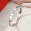Lettre bracelet de bracelet bracelet bracelets tournevis titane en acier or argent 4cz exercice pour femmes concepteur de cadeaux pour hommes pour hommes